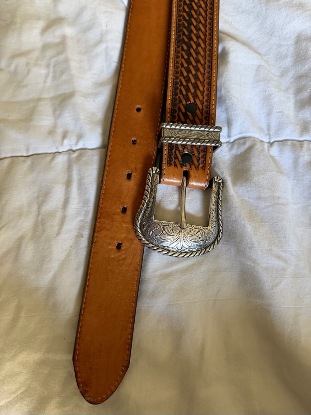 Justin men’s leather belt